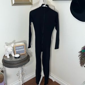 Nils Sportswear Black Mock Turtleneck Long Sleeve Body Suit SzM